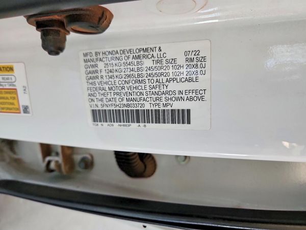 2022 HONDA PILOT