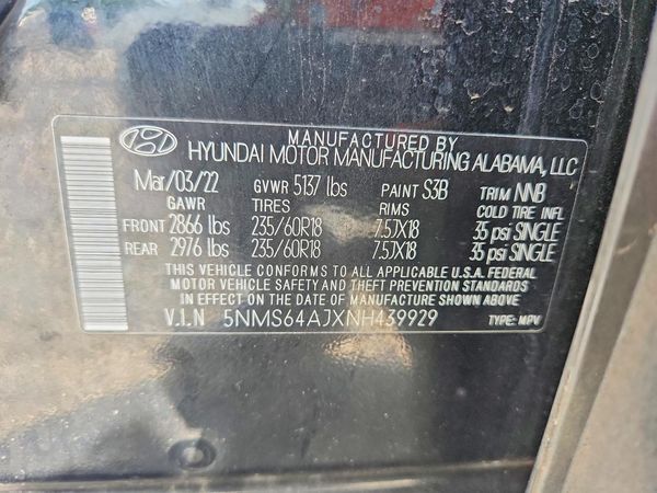 2022 HYUNDAI SANTA FE