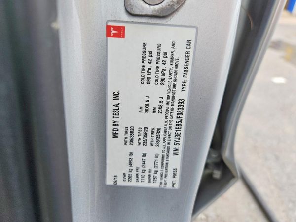 2018 TESLA MODEL 3