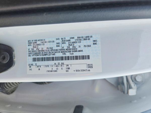 2021 FORD F150