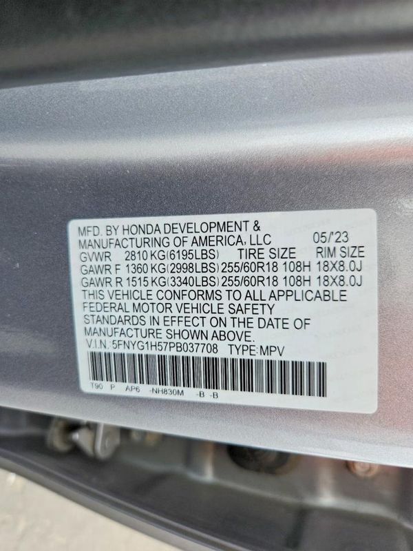 2023 HONDA PILOT EX-L — VINS