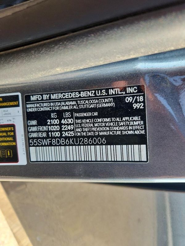 2019 MERCEDES-BENZ C