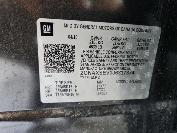 2018 CHEVROLET EQUINOX LT (1LT)