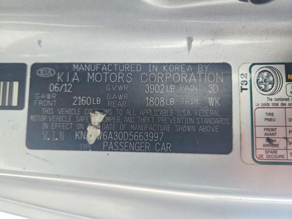 2013 KIA FORTE KOUP N/A