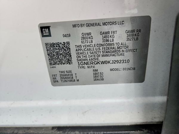 2019 CHEVROLET TRAVERSE