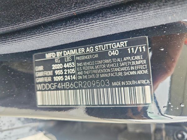 2012 MERCEDES-BENZ C