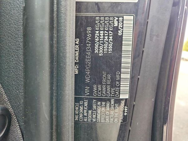 2018 MERCEDES-BENZ METRIS