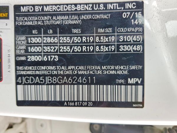 2016 MERCEDES-BENZ GLE GLE350