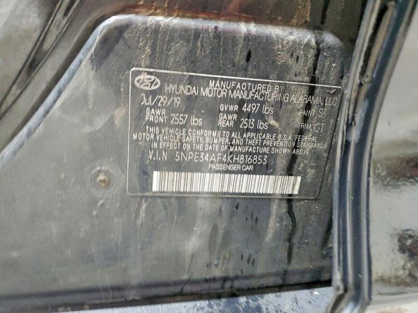 2019 HYUNDAI SONATA