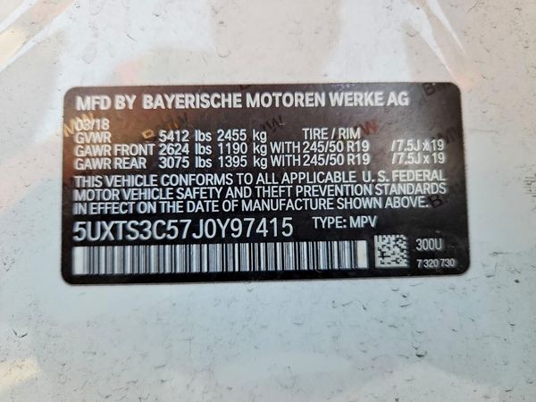 2018 BMW X3 M40i