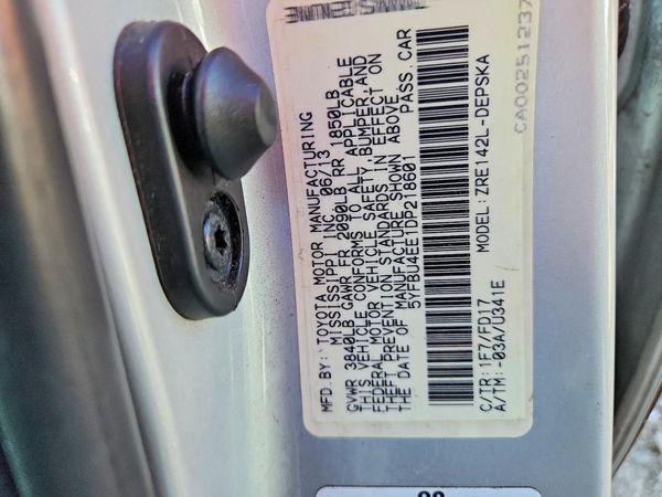 2013 TOYOTA COROLLA