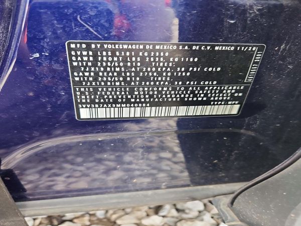 2021 VOLKSWAGEN TIGUAN SE, SE R-Line Black, SEL — VINS