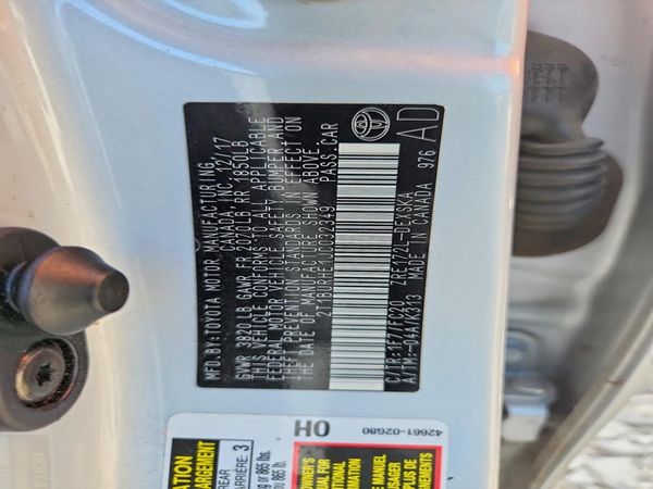 2018 TOYOTA COROLLA L/LE/SE/XLE/XSE