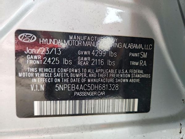 2013 HYUNDAI SONATA