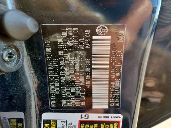 2018 TOYOTA CAMRY L/LE/SE/XLE