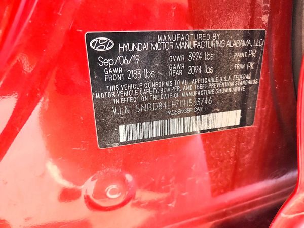 2020 HYUNDAI ELANTRA