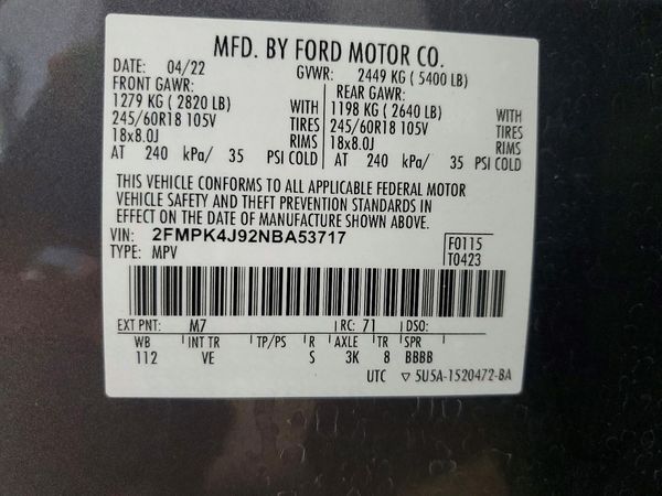 2022 FORD EDGE