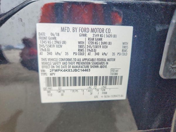 2018 FORD EDGE Titanium