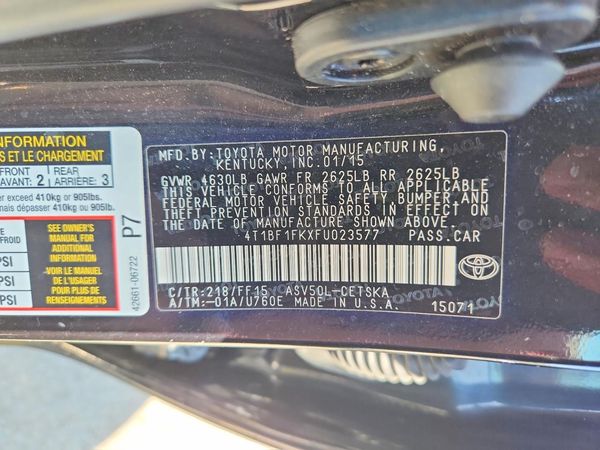 2015 TOYOTA CAMRY