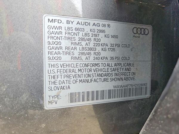 2017 AUDI Q7 quattro Premium