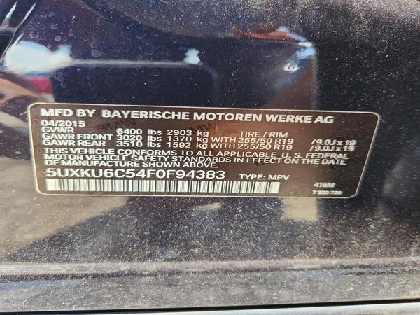 2015 BMW X6 xDrive50i