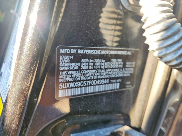 2015 BMW X3 xDrive28i — VINS