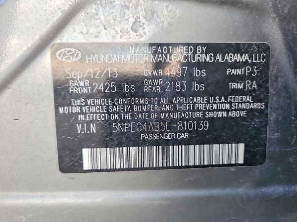 2014 HYUNDAI SONATA