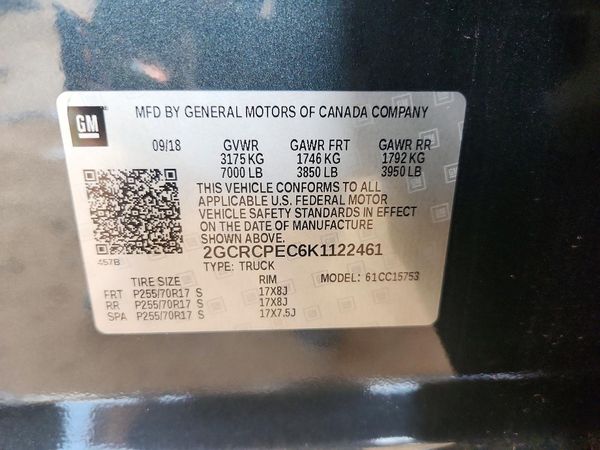 2019 CHEVROLET SILVERADO LT