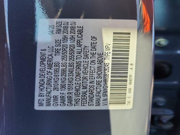 2025 HONDA PILOT ELITE, ELITE HPD