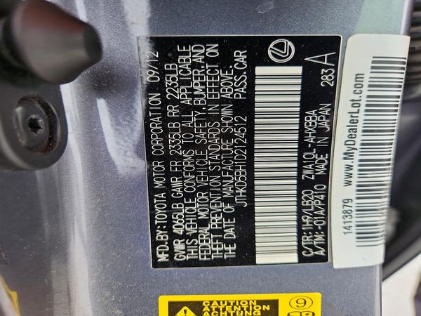 2013 LEXUS CT