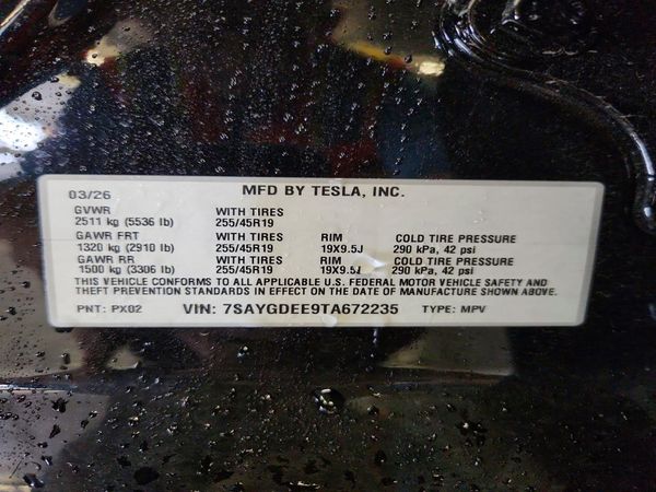 2026 TESLA MODEL Y