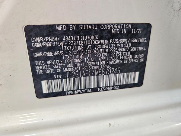 2021 SUBARU CROSSTREK