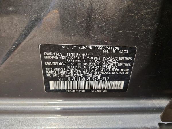 2023 SUBARU CROSSTREK