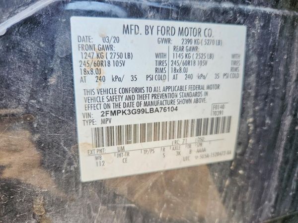 2020 FORD EDGE SE