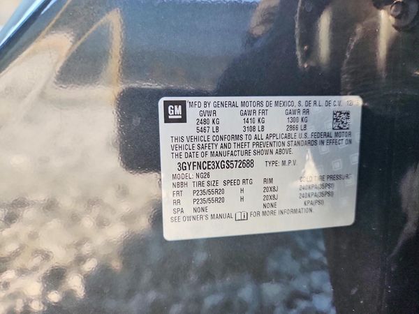 2016 CADILLAC SRX