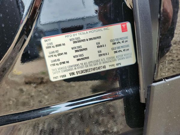2017 TESLA MODEL X