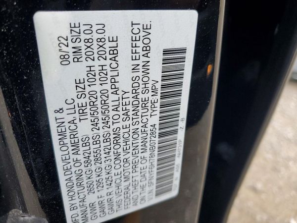 2022 HONDA PILOT