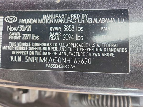 2022 HYUNDAI ELANTRA SEL