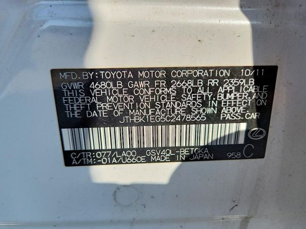 2012 LEXUS ES 350