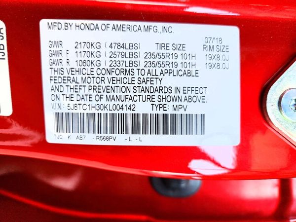 2019 ACURA RDX Standard
