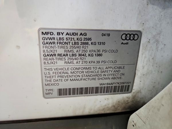 2019 AUDI SQ5