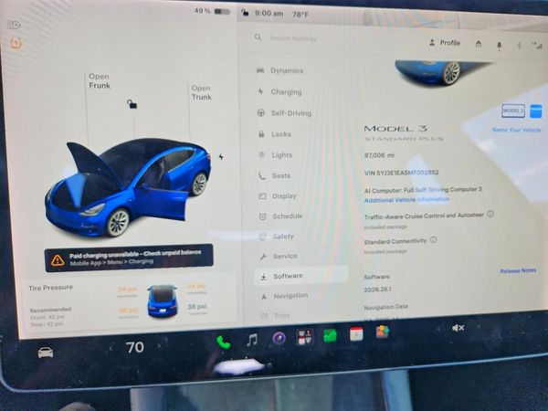 2021 TESLA MODEL 3 — ODOM