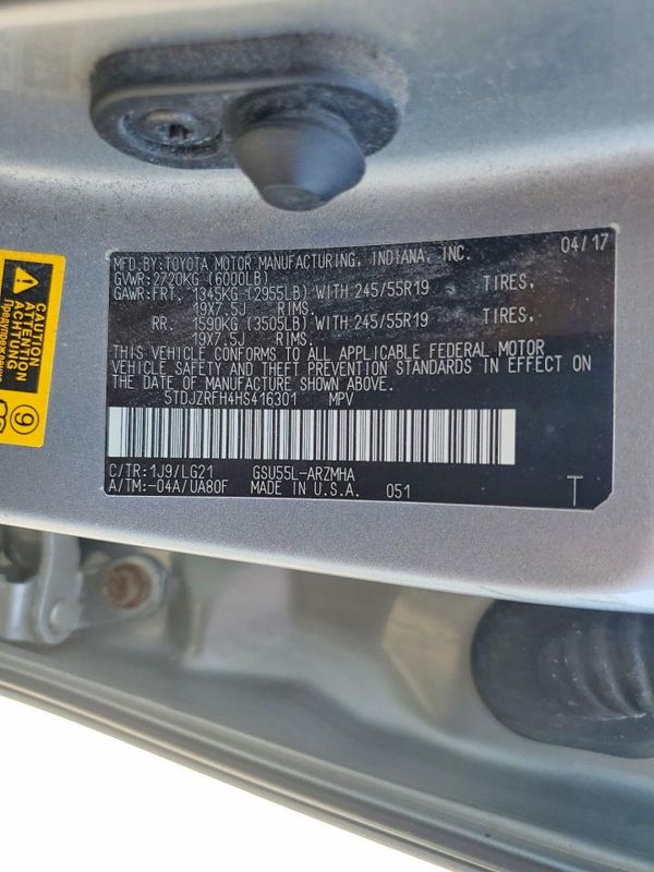 2017 TOYOTA HIGHLANDER SE/XLE