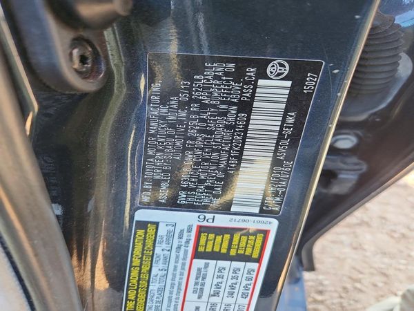 2013 TOYOTA CAMRY