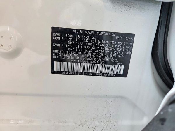 2021 SUBARU ASCENT