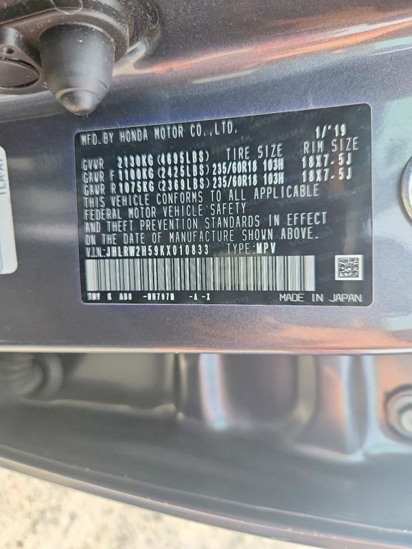 2019 HONDA CRV EX