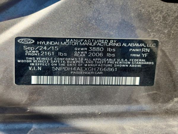 2016 HYUNDAI ELANTRA