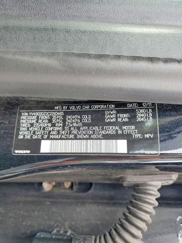 2012 VOLVO XC60