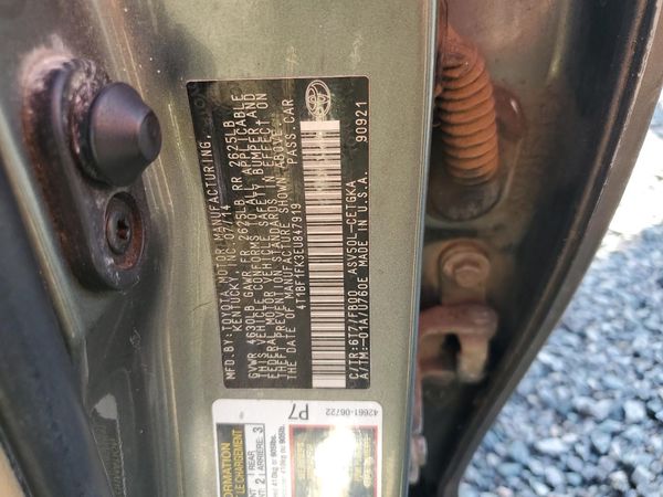 2014 TOYOTA CAMRY