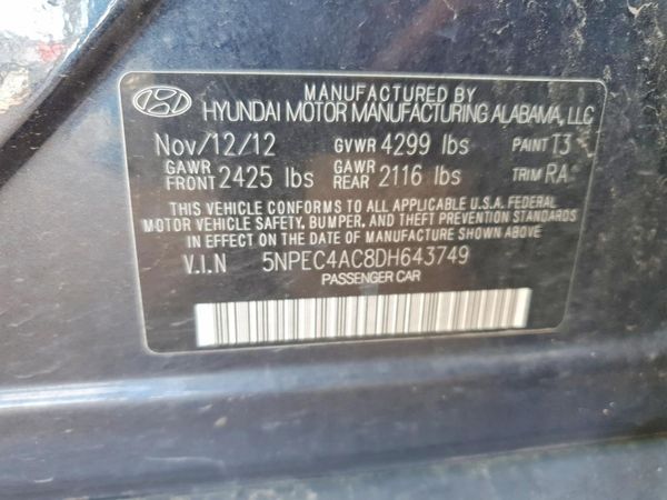 2013 HYUNDAI SONATA